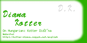 diana kotter business card